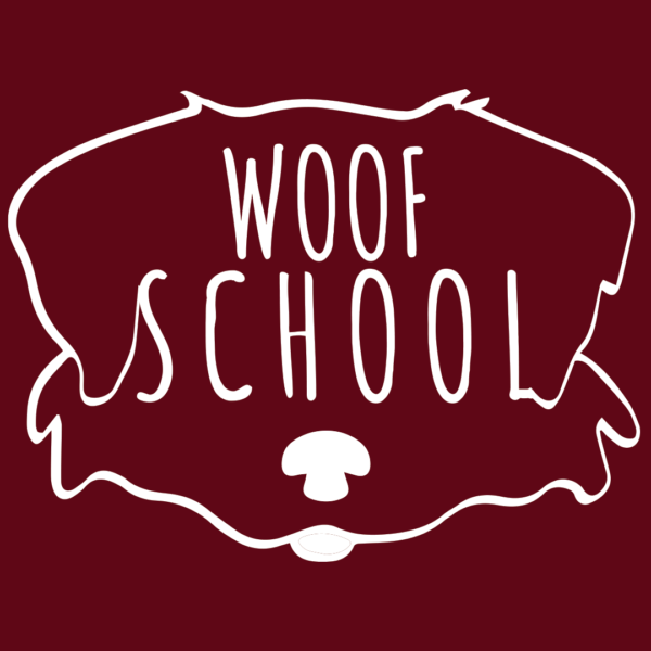 Création du logo de Woof School à partir d'un dessin par Emacrea web agency
