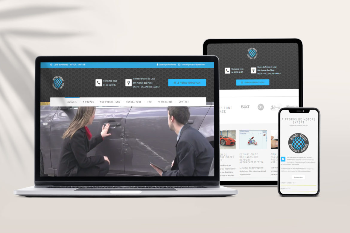 Création de site internet responsive pour expert automobile
