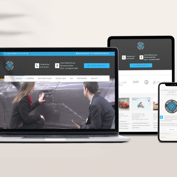 Création de site internet responsive pour expert automobile